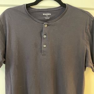 Bonobos navy henley short sleeve
